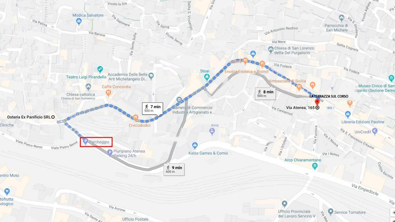La Terrazza Sul Corso City Center Αγκριτζέντο Εξωτερικό φωτογραφία